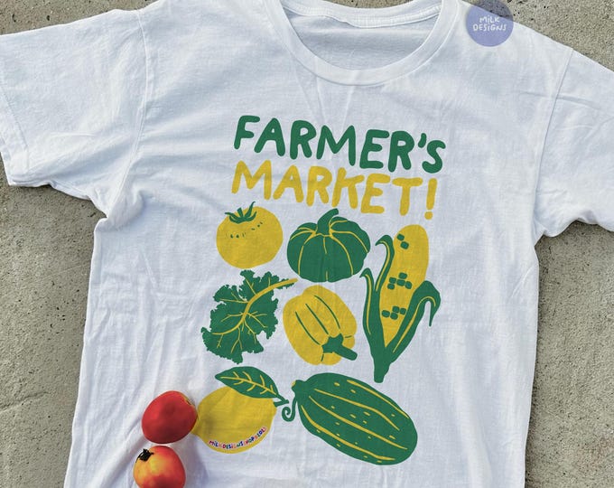 Grower Market T-Shirt Support Local Farmers Tee Indie Clothing