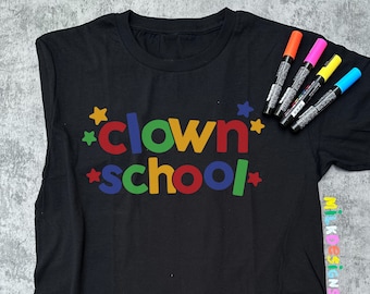 Clown School Shirt / Clowncore Shirt / Clowncore Clothing / Clowncore Aesthetic Shirt / Clown Gift For Her / Gift For Him