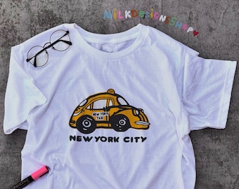 New York Shirt / NY Taxi Shirt / Travel Shirt / Vacation Shirt / Tour Shirt / Travel Gift / Souvenir T Shirt / Gift For Her / Gift For Him