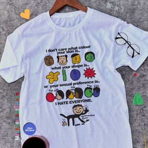 I Hate Everyone Shirt: Funny Meme Graphic Tee