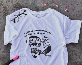 Misinformation On The Internet Meme Shirt / Funny Tee / Funny Meme Shirt / Kidcore Shirt / Kidcore Clothing / Gift For Her / Gift For Him