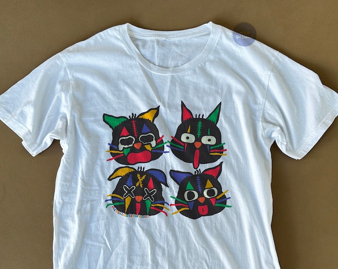 Kidcore Cats Tee / Kidcore Clothing / Kidcore Aesthetic / Kidcore Clothes / Kidcore Shirt / Kawaii Clothing / Gift For Her / Gift For Him