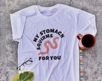 Worm Shirt / Weird Shirt / Funny T Shirt / Meme Shirt / Weird Valentines Day Gift For Her / Gift For Him / Helminthology Shirt / Weird Gifts