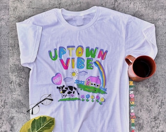 Kidcore Farm T-Shirt, Kawaii, Uptown Vibe