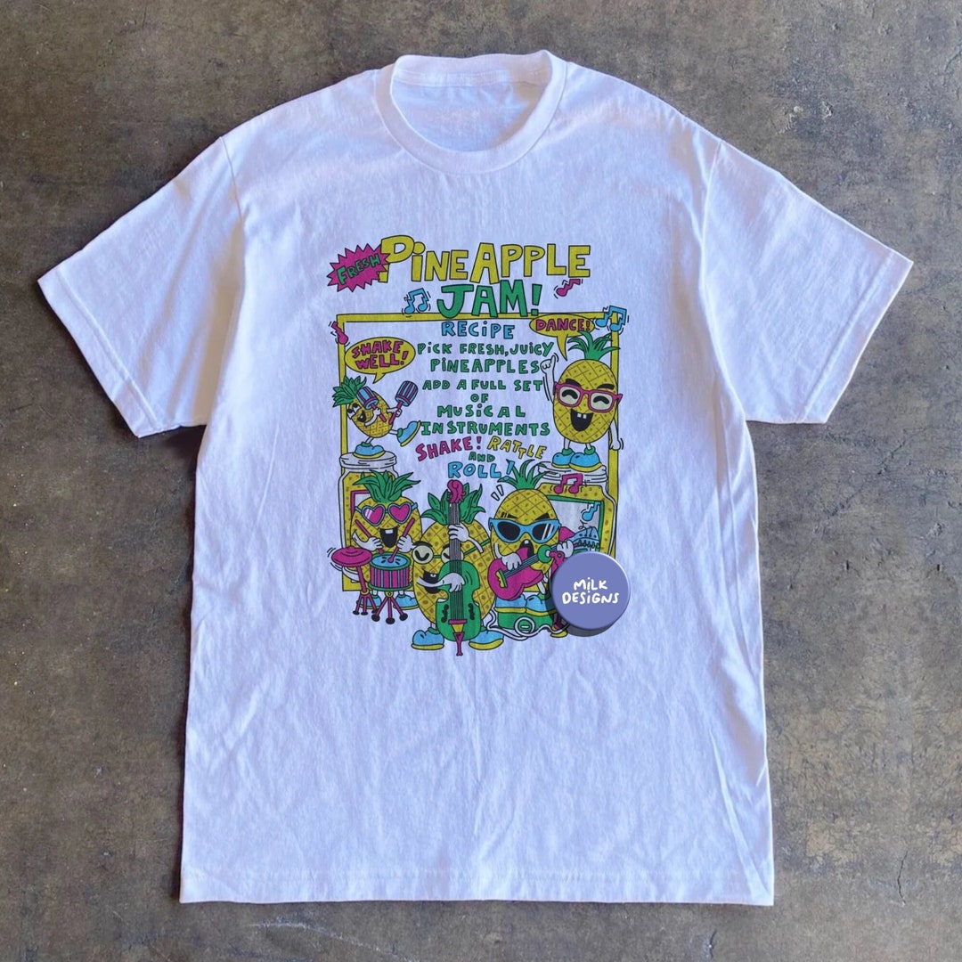 Y2K Aesthetic Pineapple Jam Tee / Kawaii Shirt / Harajuku - Etsy