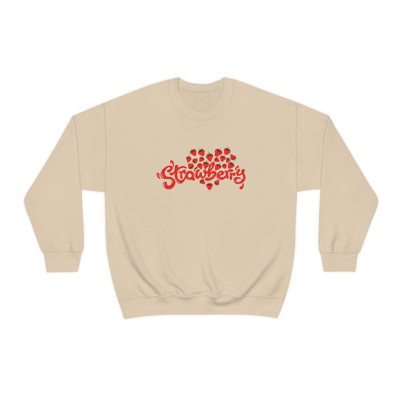 Strawberry Sweatshirt / Kawaii Sweater / Y2K Sweatshirt / Y2K Clothing / Y2K Aesthetic / Retro Sweatshirt / Gift For Her / Gift For Him / Kawaii Aesthetic / Cute Strawberry Sweater / Trendy Sweatshirt Woman / Trendy Woman Clothes / Kawaii Clothing