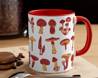 Cottagecore Mug / Mushroom Mug / Mushroom Cup / Cottagecore Cup / Plant Mug / Mushroom Coffee Mug / Gift For Her / Gift For Him