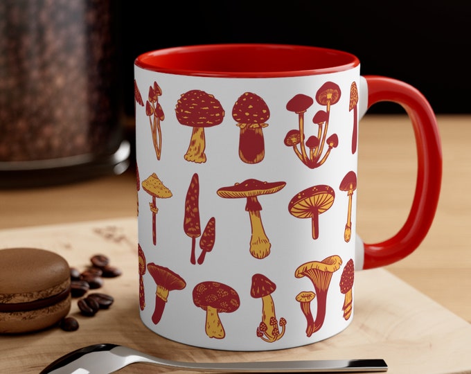 Cottagecore Mug / Mushroom Mug / Mushroom Cup / Cottagecore Cup / Plant Mug / Mushroom Coffee Mug / Gift For Her / Gift For Him