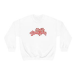Strawberry Sweatshirt / Kawaii Sweater / Y2K Sweatshirt / Y2K Clothing / Y2K Aesthetic / Retro Sweatshirt / Gift For Her / Gift For Him / Kawaii Aesthetic / Cute Strawberry Sweater / Trendy Sweatshirt Woman / Trendy Woman Clothes / Kawaii Clothing