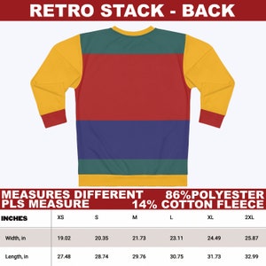 Color Block Retro Sweatshirt / Kidcore Clothing / Clowncore Aesthetic Outfit / 90s Sweatshirt / Gift For Her / Gift For Him / Y2K Aesthetic Sweatshirt / Kidcore Sweatshirt / Clowncore Sweatshirt / Kidcore Outfit / Clowncore Outfit / Y2k Sweatshirt