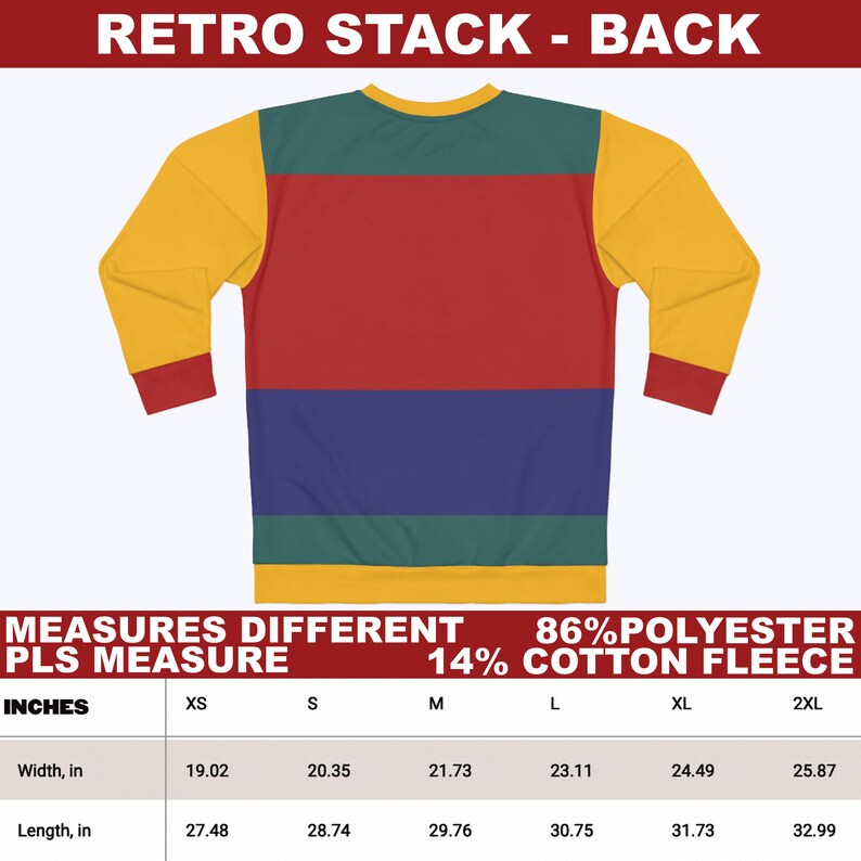 Color Block Retro Sweatshirt / Kidcore Clothing / Clowncore Aesthetic Outfit / 90s Sweatshirt / Gift For Her / Gift For Him / Y2K Aesthetic Sweatshirt / Kidcore Sweatshirt / Clowncore Sweatshirt / Kidcore Outfit / Clowncore Outfit / Y2k Sweatshirt
