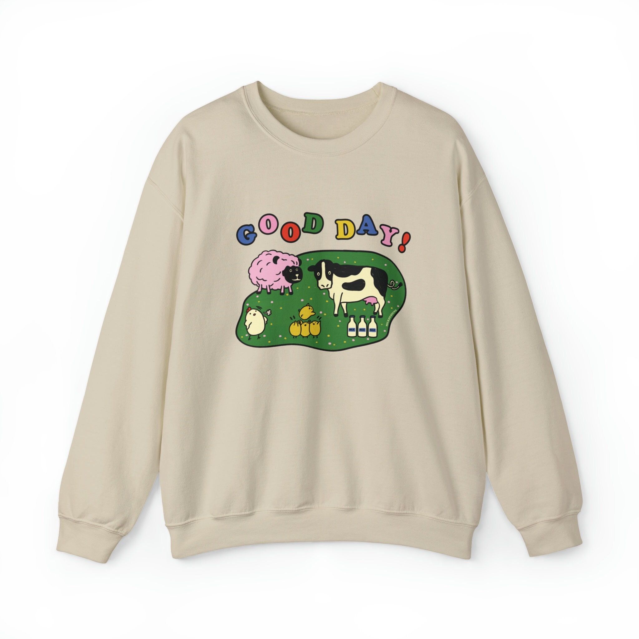 KIDCORE Embroidered Crew Neck Sweatshirt!