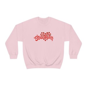 Strawberry Sweatshirt / Kawaii Sweater / Y2K Sweatshirt / Y2K Clothing / Y2K Aesthetic / Retro Sweatshirt / Gift For Her / Gift For Him / Kawaii Aesthetic / Cute Strawberry Sweater / Trendy Sweatshirt Woman / Trendy Woman Clothes / Kawaii Clothing