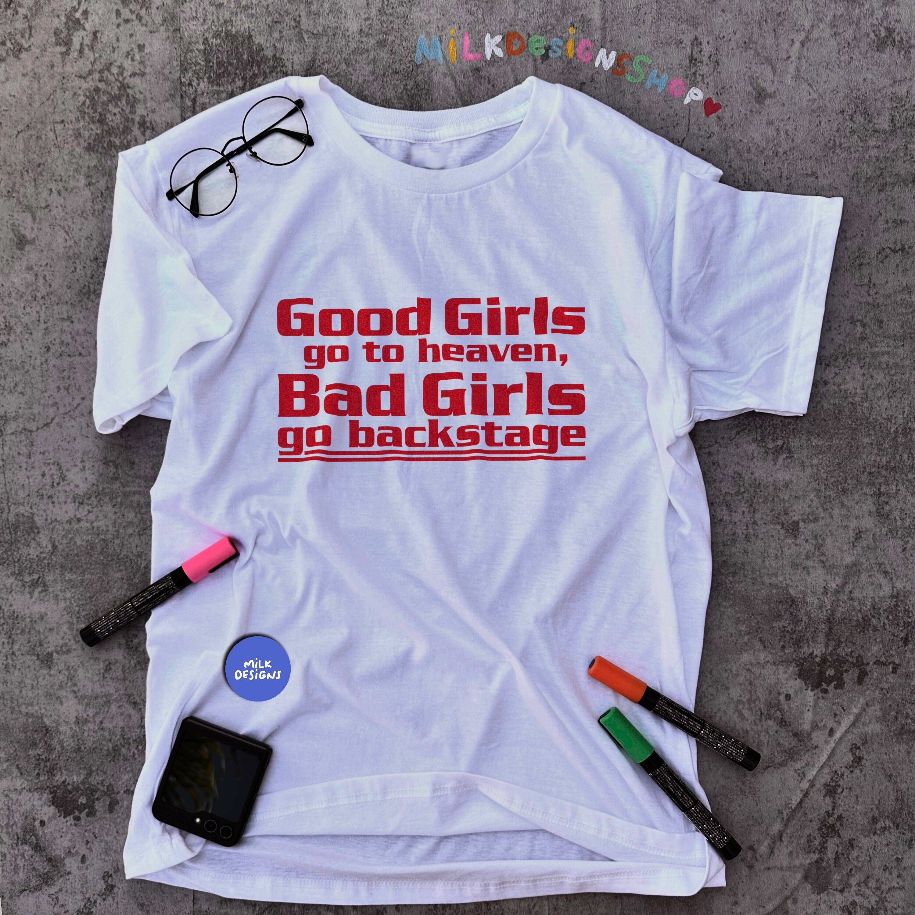 Good Girls Go To Heaven Bad Girls Go To Super Bowl Lviii With Las Vegas  Raiders T-Shirt - Office