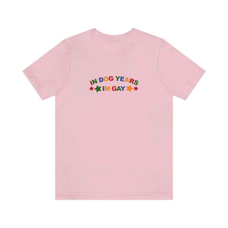 In Dog Years Im Gay Shirt / Funny Meme Shirt / Lesbian Shirt / LGBT Statement Tee / Bisexual Shirt / Funny Gift For Her / Funny Gift For Him / LGBT Gift / Lesbian Gift / Gay Gift / Gift For Dog Lovers / Gift For Gays Who Loves Dogs / Trendy T Shirt