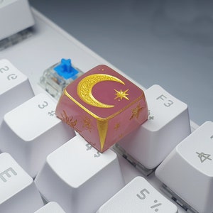 Moon Keycap/ Sun Keycap/ Artisan Keycap/ OEM Profile Keycap / Handmade ...