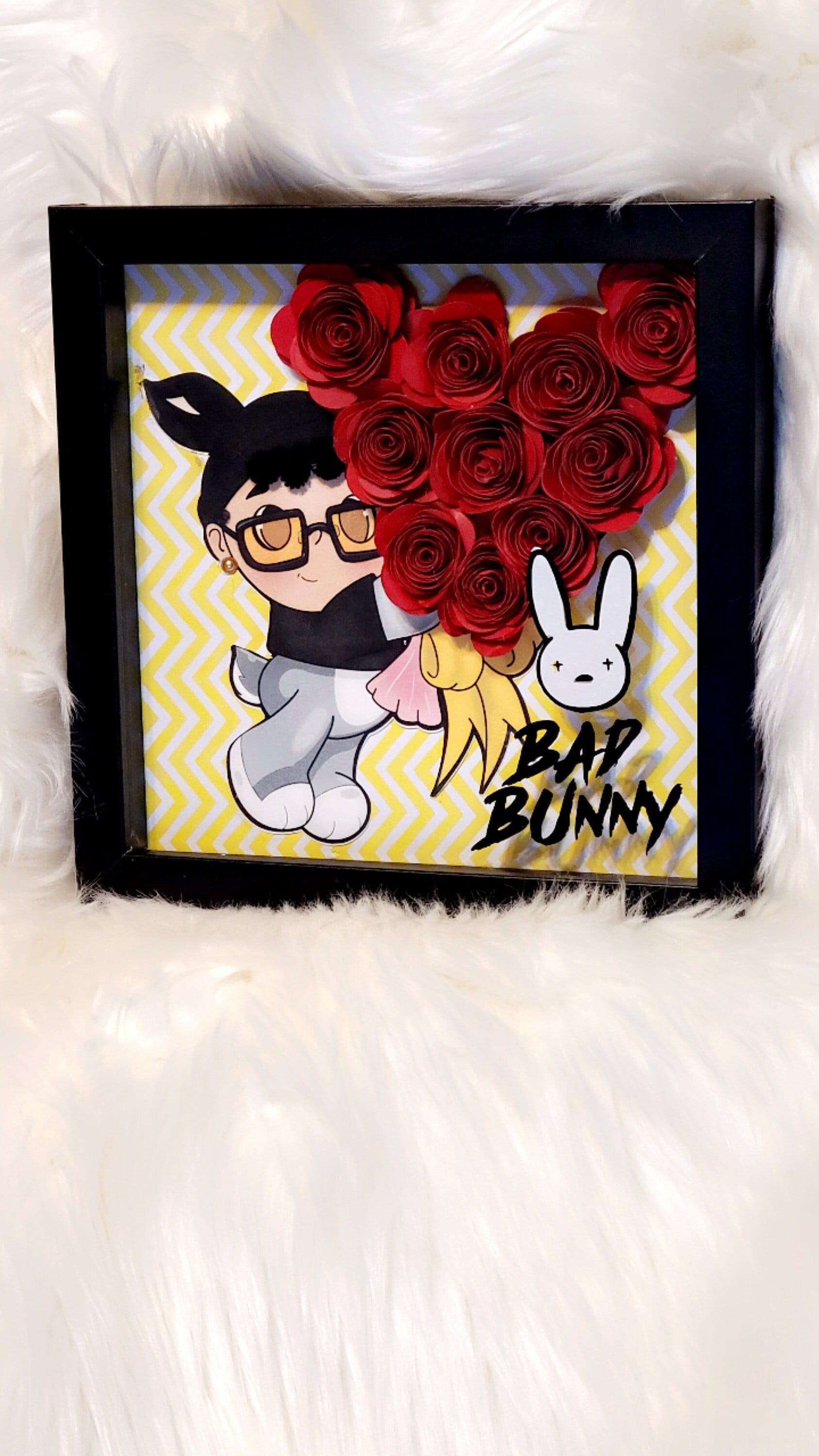Bad Bunny Shadow Box - Etsy