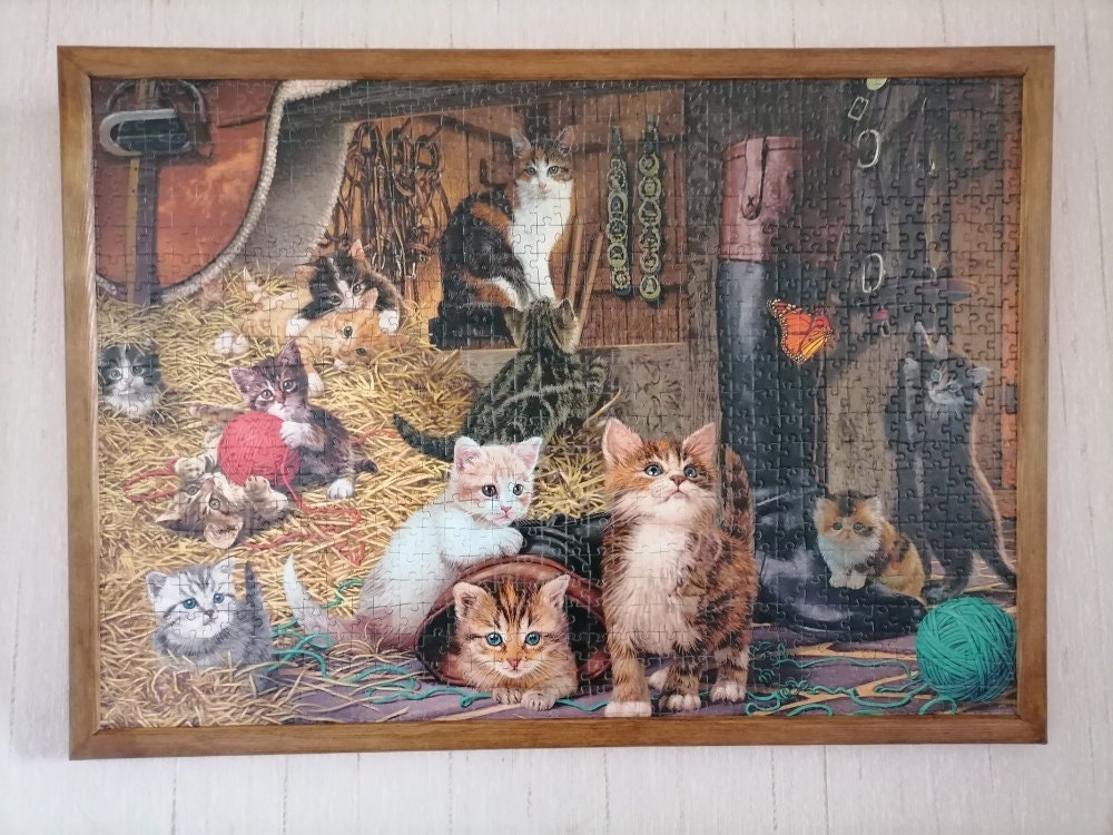 Kittens Puzzle Encadré