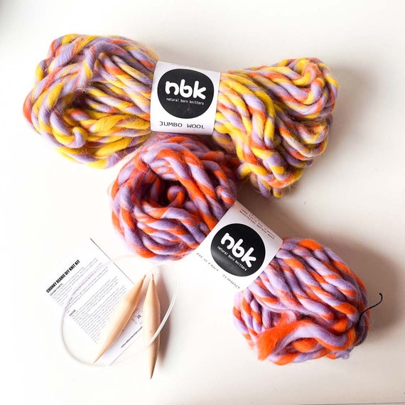 Super Chunky Yarn Bulky Jumbo Giant Hand Spun Wool for Creative DIY Knit Kit Projects Chunky Sweaters Cardigans Beanies 100 Merino Wool Etsy Norway
