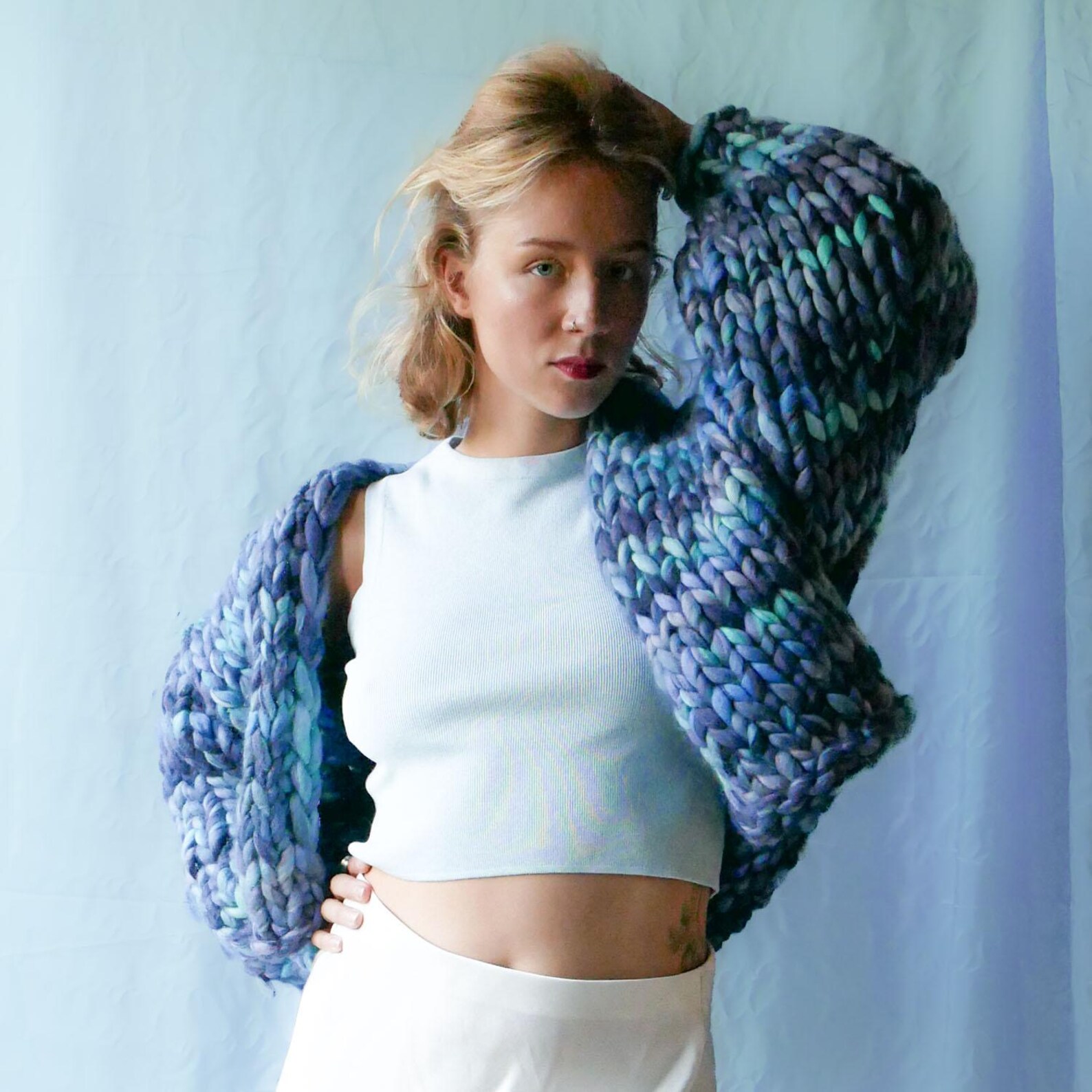 Squire Knitted Cardigan in Multicolour main image 0