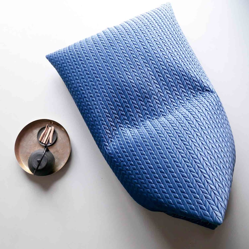 Large Bean Bag Pouf Cover Giant Velvet Pouffe Chunky Knit Etsy