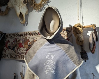 Viking hood, embroidery hood