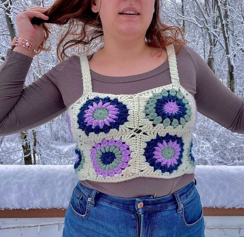 PDF CROCHET PATTERN Granny Square Top Etsy Canada