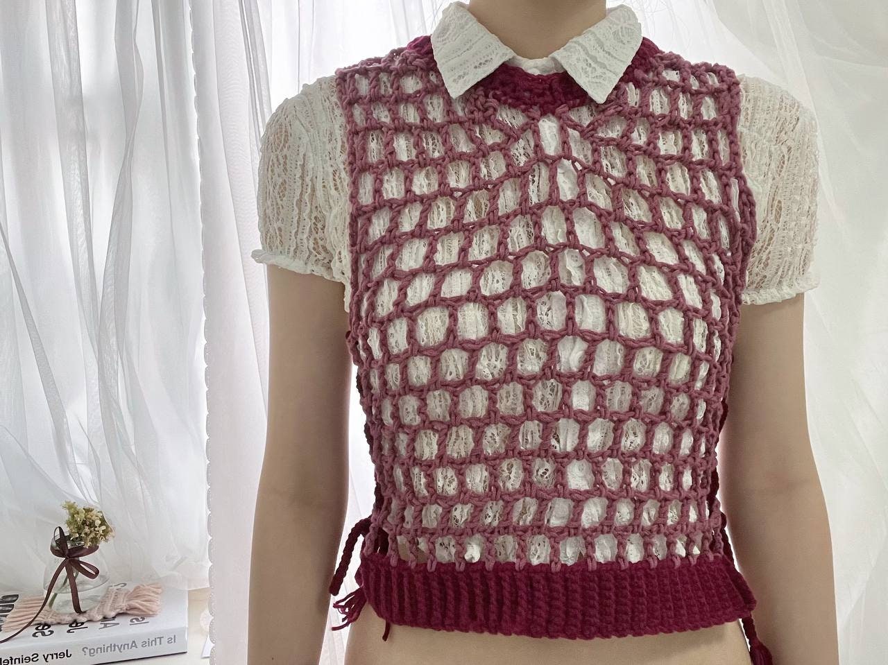 Wisteria Vest Crochet Pattern: Crochet pattern