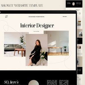 Showit Website Template: Interior Design, Photography Portfolio