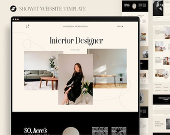 Showit Website Template: Interior Design, Photography Portfolio
