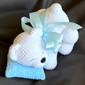 Schlafender Bär / Häkelanleitung für einen Bären (PDF, englische Bezeichnungen) / Amigurumi-Schlafender Bär / Häkelanleitungen / Amigurumi-Anleitungen