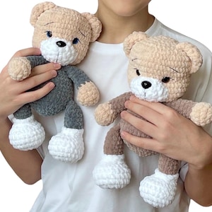 Häkelanleitung Bär (28 cm) / Amigurimi-Teddybär (PDF-Anleitung, englische Begriffe) / Amigurimi-Häkelanleitungen / Plüschtiere