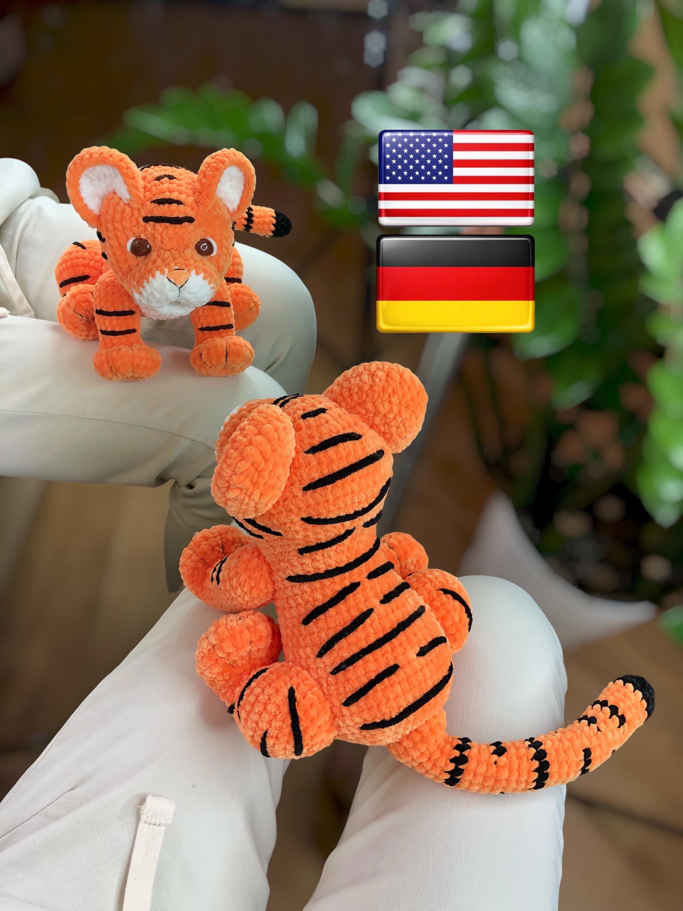 30 Tiger Crochet Patterns: Realistic, Cute, and Giftable Designs for Every Crocheter 19 Sitting Tiger Crochet Pattern | Plush Amigurumi PDF Tutorial