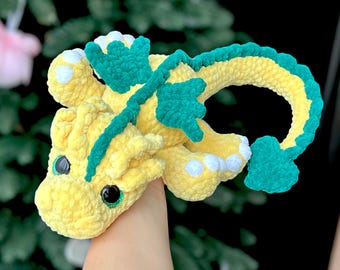 かぎ針編みのドラゴンの編み図（42cm / 17インチ） / 妖精のドラゴン