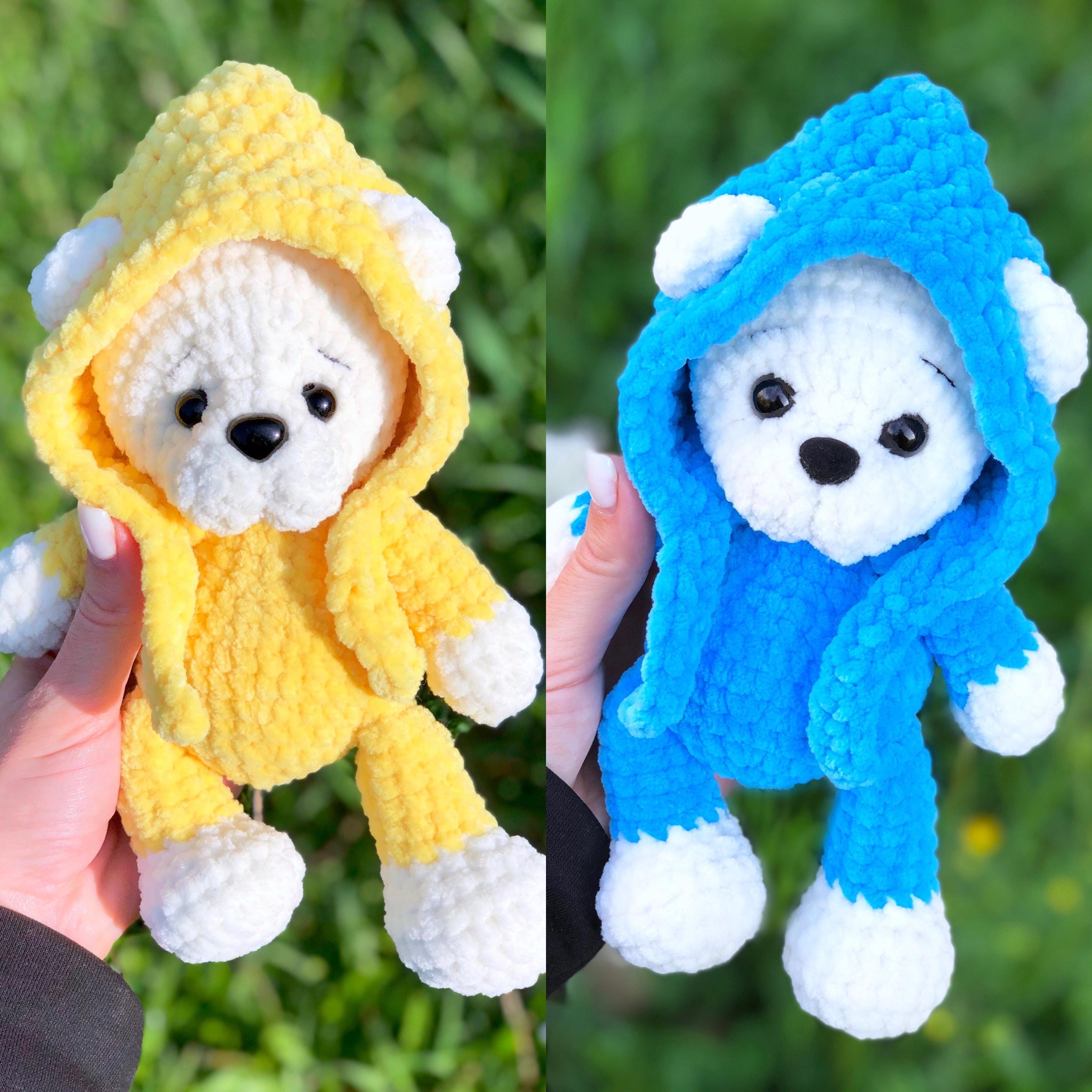 Crochet Pattern BEAR in a Hat With Ties / Amigurimi Teddy Bear PATTERN ...