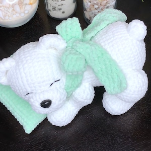 Orsetto addormentato / Schema orso all'uncinetto PDF (inglese) / Orsetto addormentato amigurumi / Schemi all'uncinetto