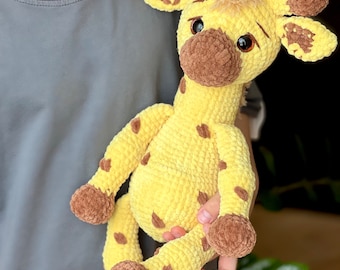 GIRAFFE 16.5"/42 cm big / Crochet giraffe PATTERN PDF / Amigurumi giraffe / Amigurumi patterns English French + Any language upon request