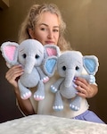 No Sew Nubi Elephant Crochet Pattern, Amigurumi PDF (English any language upon request) & Video Tutorial, Plush Elephant Toy product logo