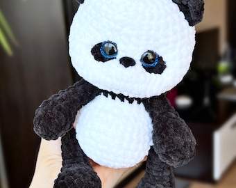 PANDA 20 cm/7.9'' / Crochet panda PATTERN PDF (English) / Amigurumi Panda / Baby gift