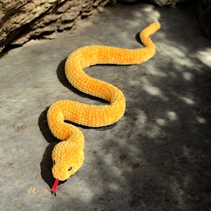 SNAKE realistic 32&#39;&#39; / Crochet snake PATTERN PDF (English terms) / Amigurumi snake / Plush snake / Amigurumi patterns / Crochet patterns