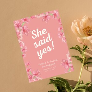 Printable Engagement Invitation Wedding Card, Editable  Engagement Wedding Invitation Page