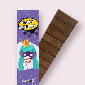 Birthday Chocolate, Birthday Gift, 300 gr. 4 pieces