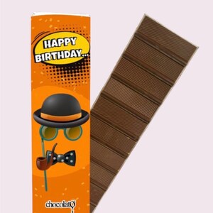 Birthday Chocolate, Birthday Gift, 300 gr. 4 pieces