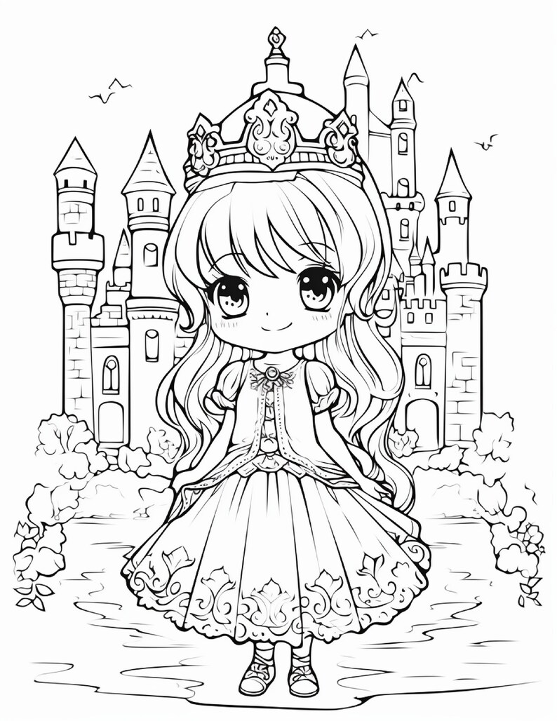 109 Cute Princess Coloring Pages, Princess Coloring Pages, Princess ...