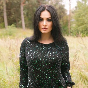 Maglione con paillettes, maglione fantasia, maglione nero, maglione con paillettes, maglione nero, maglione con paillettes, maglione fantasia, maglione nero