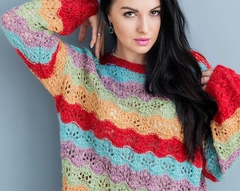 multicolor sweater striped sweater pullover multicolored striped pullover pullover multicolor openwork pullover openwork sweater
