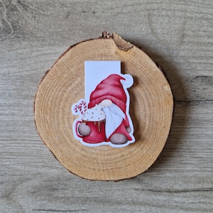 Magnetisches Lesezeichen Weihnachtszwerg, Lesezubehör, originelles Lesezeichen, originelles Geschenk, Geschenkidee