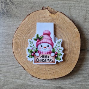 Magnetisches Lesezeichen „Frohe Weihnachten“, Lesezubehör, originelles Lesezeichen, originelles Geschenk, Geschenkidee