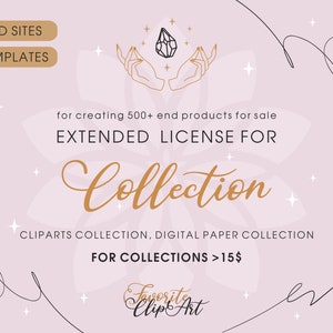 Clipart Collection Extended License - For Collections - FavoriteClipArt
