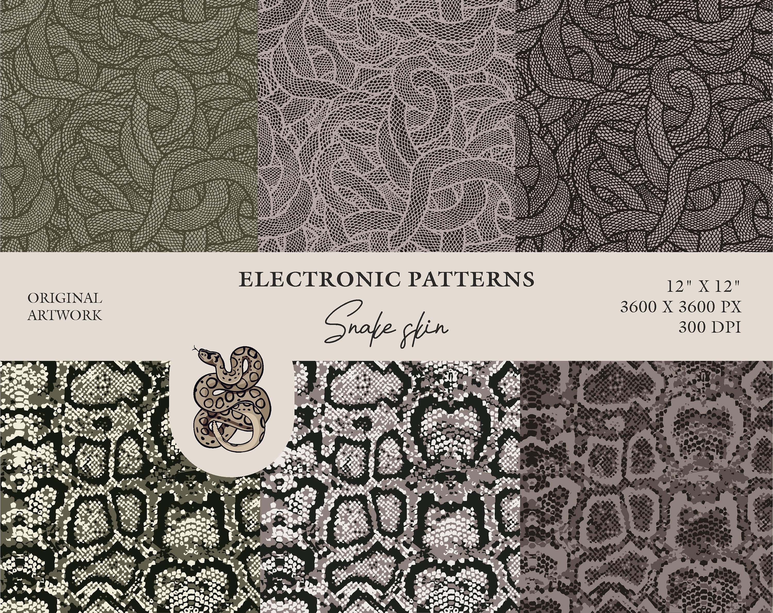 roen×semantic design snake pattern roen×semantic design snake